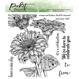 Picket Fence Studios Wild Daisies 6x6 Inch Clear Stamps (F-150) (OUTLET)