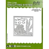 Picket Fence Studios Coral Reef Slim Line 4x4 Inch Die Cutting System Insert (SDCS-109) (OUTLET)