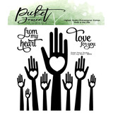 Picket Fence Studios From My Heart 4x4 Inch Clear Stamps (BB-164) (OUTLET)