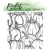 Picket Fence Studios All the Gourds 4x4 Inch Clear Stamps (F-148) (OUTLET)