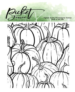 Picket Fence Studios All the Gourds 4x4 Inch Clear Stamps (F-148) (OUTLET)