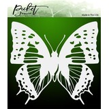 Picket Fence Studios Dart Butterfly 6x6 Inch Stencil (SC-187) (OUTLET)
