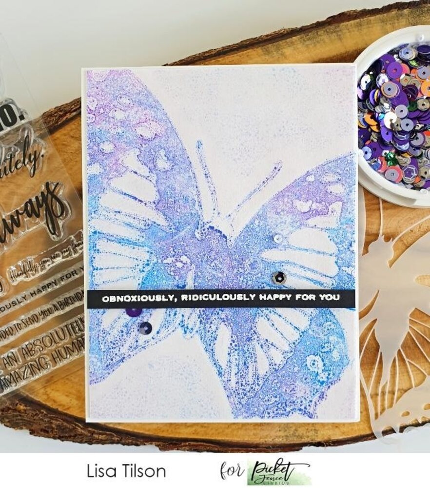 Picket Fence Studios Dart Butterfly 6x6 Inch Stencil (SC-187) (OUTLET) Picket Fence Studios Dart Butterfly 6x6 Inch Stencil (SC-187) (OUTLET)