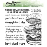 Picket Fence Studios Dad's Day Clear Stamps (BB-142) (OUTLET)