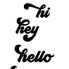 Picket Fence Studios HiHeyHelloHowdy Word 4x6 Inch Metal Dies (4pcs) (PFSD-410) (OUTLET)