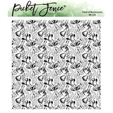 Picket Fence Studios Field of Mushrooms 6x6 Inch Clear Stamps (BB-220) (OUTLET)