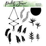 Picket Fence Studios Macrame' Pot and Flora 6x6 Inch Metal Dies (14pcs) (PFSD-362) (OUTLET)