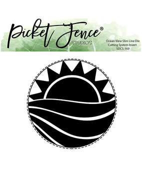 Picket Fence Studios Ocean View Slim Line 4x4 Inch Die Cutting System Insert (SDCS-169) (OUTLET)
