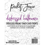 Picket Fence Studios Fabulous Foiling Toner Card Fronts Distressed Halloween (12pcs) (FT-101) (OUTLET)