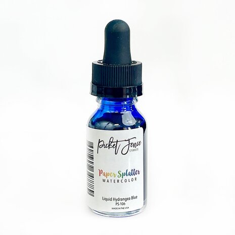 Picket Fence Studios Paper Splatter Watercolor Liquid Hydrangea Blue 0.5 oz (PS-106) (OUTLET) Picket Fence Studios Paper Splatter Watercolor Liquid Hydrangea Blue 0.5 oz (PS-106) (OUTLET)