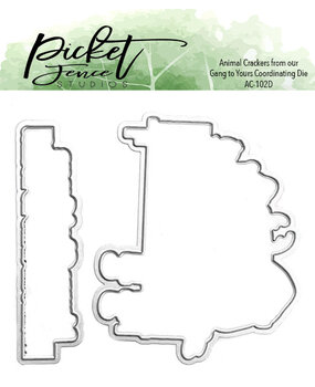 Picket Fence Studios Animal Crackers from our Gang to Yours 4x4 Inch Metal Dies (AC-102D) (OUTLET)