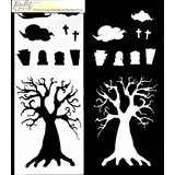 Picket Fence Studios Welcome to the Graveyard 4x10 Inch Blending Stencil (SC-312) (OUTLET)