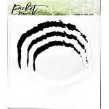 Picket Fence Studios Horizontal Messy Watercolor Blending 6x6 Inch Stencil (SC-291) (OUTLET)