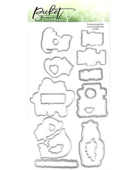 Picket Fence Studios The Best Hugs Ever 4x8 Inch Dies (A-162D) (OUTLET)