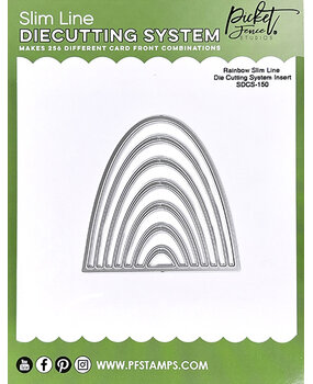 Picket Fence Studios Rainbow Slim Line 4x4 Inch Die Cutting System Insert (SDCS-150) (OUTLET)
