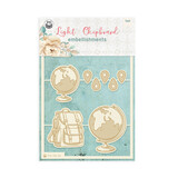 P13 Travel Journal Light Chipboard Embellishments 02 (12pcs) (P13-TRJ-45) (OUTLET)