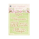 P13 Believe in Fairies Light Chipboard Embellishments POL (7pcs) (P13-BIF-54) (OUTLET)