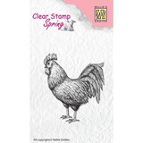 Nellie Snellen Spring Clear Stamps Rooster (SPCS005) (OUTLET)