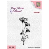 Nellie Snellen Silhouette Clear Stamps Flowers 19 (SIL106) (OUTLET)