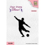 Nellie Snellen Silhouette Clear Stamps Soccer Player (SIL099) (OUTLET)