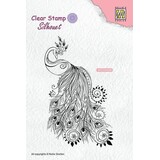 Nellie Snellen Silhouette Clear Stamps Peacock (SIL044) (OUTLET)