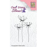 Nellie Snellen Silhouette Clear Stamps Flower 15 (SIL031) (OUTLET)
