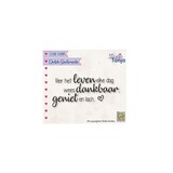 Nellie Snellen Dutch Sentiments Clear Stamps Vier het leven elke dag (SENC017) (OUTLET)