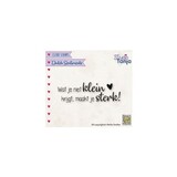 Nellie Snellen Dutch Sentiments Clear Stamps Wat je niet klein krijgt... (SENC016) (OUTLET)