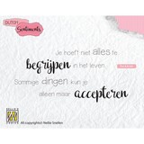Nellie Snellen Dutch Sentiments Clear Stamps Je hoeft niet alles te begrijpen... (SENC012) (OUTLET)