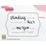 Nellie Snellen Dutch Sentiments Clear Stamps Vandaag is de dag... (SENC011) (OUTLET)
