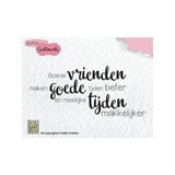 Nellie Snellen Dutch Sentiments Clear Stamps Vrienden (SENC006) (OUTLET)