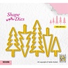 Nellie Snellen Shape Dies Christmas Trees (SD286) (OUTLET)