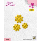 Nellie Snellen Shape Dies Set of 3 Flowers 7 (SD228) (OUTLET)