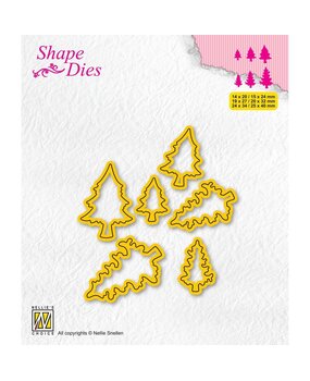 Nellie Snellen Shape Dies Mini Christmas Pinetrees 2 (SD211) (OUTLET) Nellie Snellen Shape Dies Mini Christmas Pinetrees 2 (SD211) (OUTLET)
