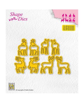Nellie Snellen Shape Dies Mini Christmas Deer 2 (SD209) (OUTLET) Nellie Snellen Shape Dies Mini Christmas Deer 2 (SD209) (OUTLET)