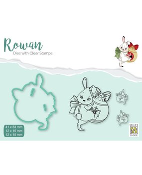 Nellie Snellen Rowan Design Stamp & Die Christmas Rabbit (RDCS001) (OUTLET) Nellie Snellen Rowan Design Stamp & Die Christmas Rabbit (RDCS001) (OUTLET)