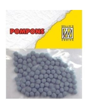Nellie Snellen Pompons Mini 3mm Grey (100pcs) (POM028) (OUTLET) Nellie Snellen Pompons Mini 3mm Grey (100pcs) (POM028) (OUTLET)
