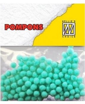 Nellie Snellen Pompons Mini 3mm Turquoise (100pcs) (POM027) (OUTLET) Nellie Snellen Pompons Mini 3mm Turquoise (100pcs) (POM027) (OUTLET)