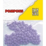 Nellie Snellen Pompons Mini 3mm Light Purple (100pcs) (POM026) (OUTLET)