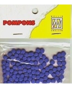 Nellie Snellen Pompons Mini 3mm Royal Blue (100pcs) (POM016) (OUTLET) Nellie Snellen Pompons Mini 3mm Royal Blue (100pcs) (POM016) (OUTLET)