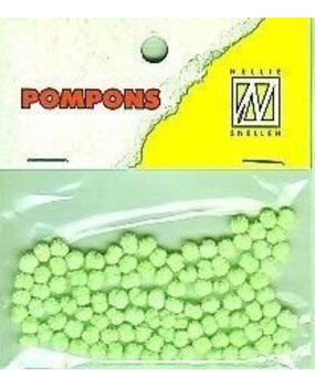 Nellie Snellen Pompons Mini 3mm Neon Green (100pcs) (POM014) (OUTLET) Nellie Snellen Pompons Mini 3mm Neon Green (100pcs) (POM014) (OUTLET)
