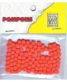 Nellie Snellen Pompons Mini 3mm Orange (100pcs) (POM008) (OUTLET) Nellie Snellen Pompons Mini 3mm Orange (100pcs) (POM008) (OUTLET)