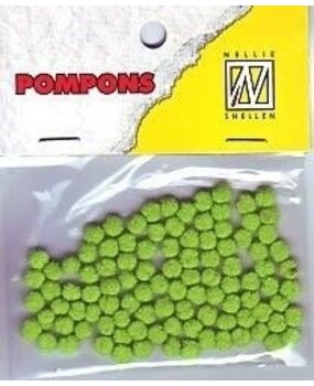 Nellie Snellen Pompons Mini 3mm Lime (100pcs) (POM007) (OUTLET) Nellie Snellen Pompons Mini 3mm Lime (100pcs) (POM007) (OUTLET)