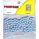 Nellie Snellen Pompons Mini 3mm Baby Blue (100pcs) (POM006) (OUTLET)