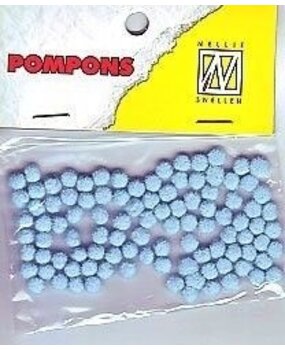 Nellie Snellen Pompons Mini 3mm Baby Blue (100pcs) (POM006) (OUTLET) Nellie Snellen Pompons Mini 3mm Baby Blue (100pcs) (POM006) (OUTLET)