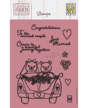 Nellie Snellen Golden Gifts Clear Stamp Just Married (NSCS027) (OUTLET) Nellie Snellen Golden Gifts Clear Stamp Just Married (NSCS027) (OUTLET)