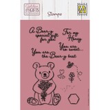 Nellie Snellen Golden Gifts Clear Stamp Beary Special (NSCS026) (OUTLET)