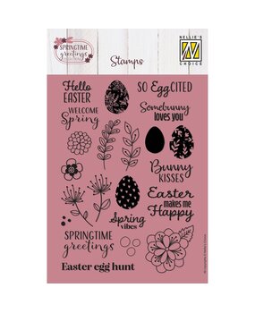 Nellie Snellen Clear Stamp A6 Springtime Greetings (NSCS024) (OUTLET) Nellie Snellen Clear Stamp A6 Springtime Greetings (NSCS024) (OUTLET)