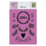Nellie Snellen Clear stamp Scandinavian Wreaths (NSCS019) (OUTLET)