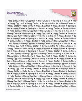 Nellie Snellen Background Clear Stamp Happy Easter (NSCS002) (OUTLET)